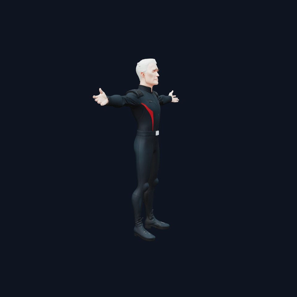 Futuristic Space Commander model pack